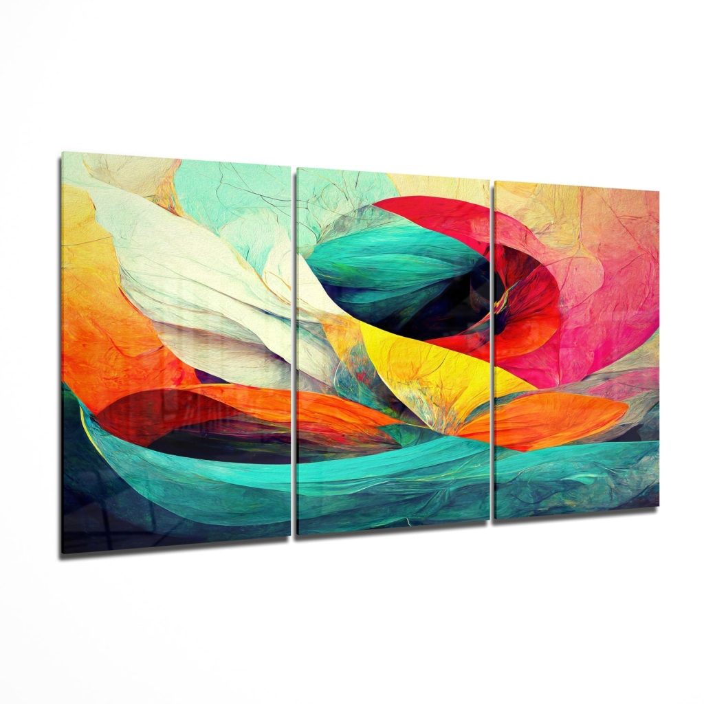 Waves Mega Glass Wall Art