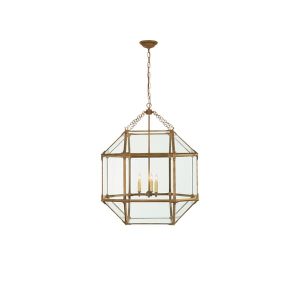 Morris Pendant Iron Pendant Light Medium Gilded Iron  Andrew Martin | Bed Sava