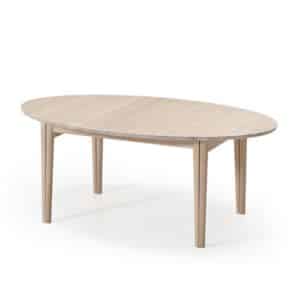 Oak Extending Dining Table  Skovby Ellipse 78 medium+2 extra leaves oak veneer lacquered | Bed Sava