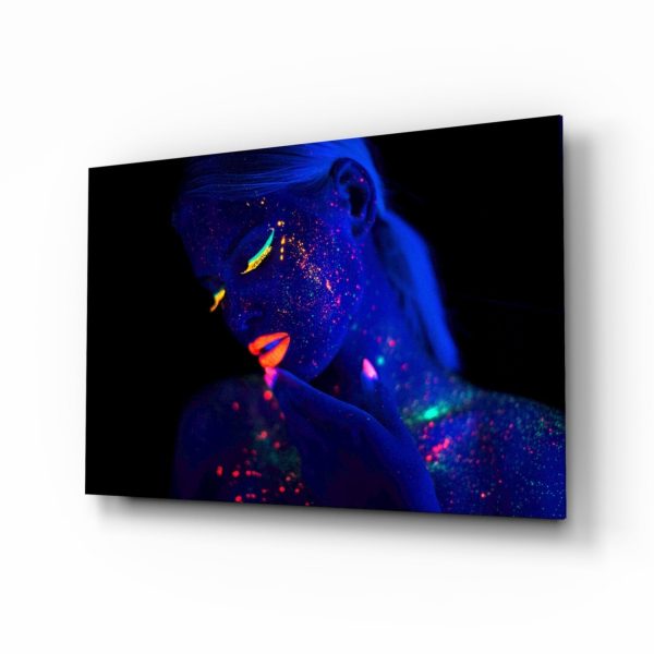 Woman Portrait 29 Glass Wall Art | Bed Sava