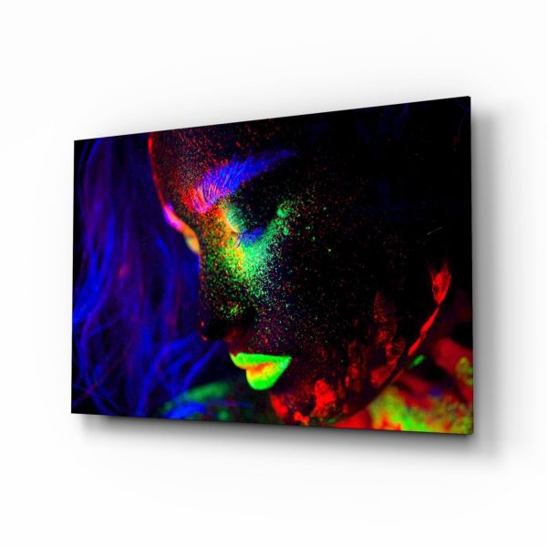 Woman Portrait 31 Glass Wall Art | Bed Sava