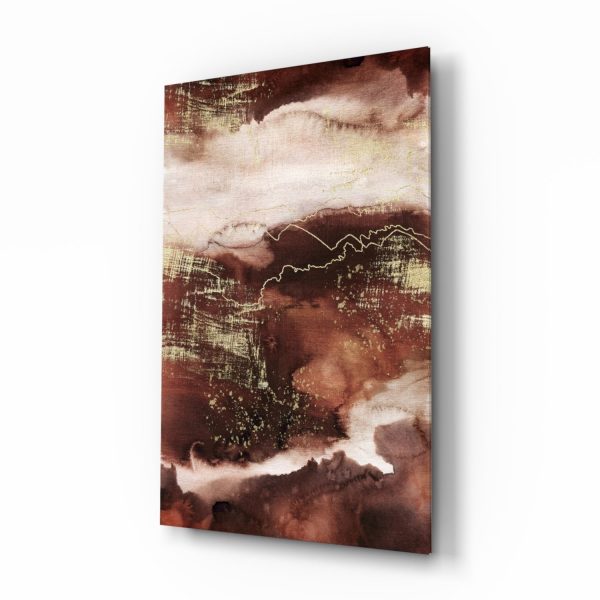 Abstract Earth Glass Wall Art | Bed Sava