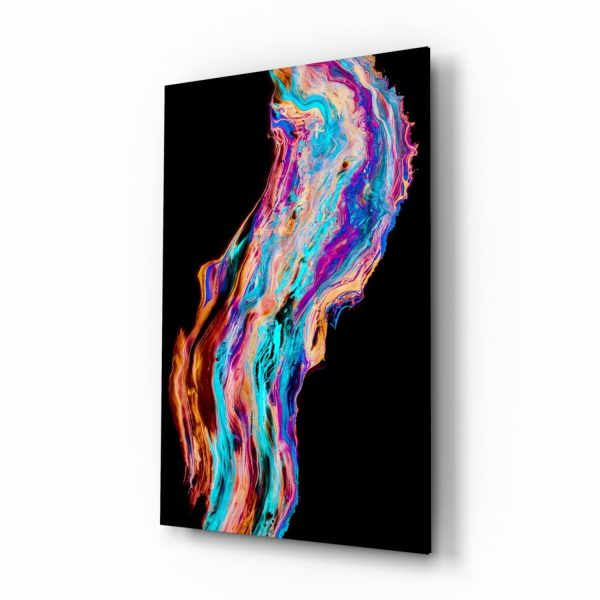 Colored Flow Glass Wall Art | Bed Sava