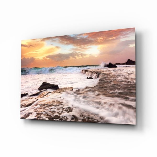 Vicious Waves Glass Wall Art | Bed Sava