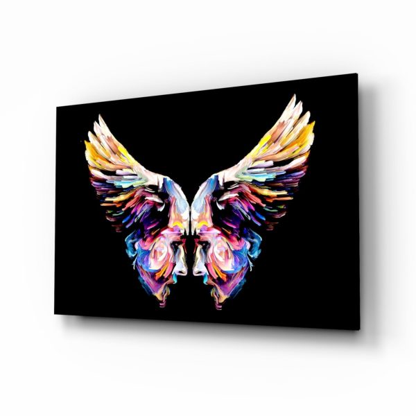 Wings Glass Wall Art | Bed Sava
