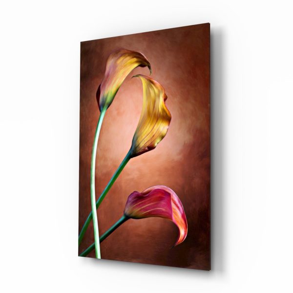 Tulips Glass Wall Art | Bed Sava