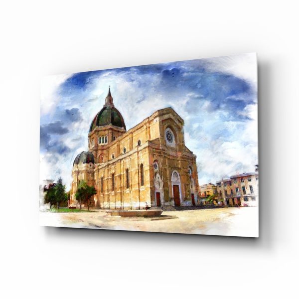 Historical Building Glass Wall Art | Bed Sava