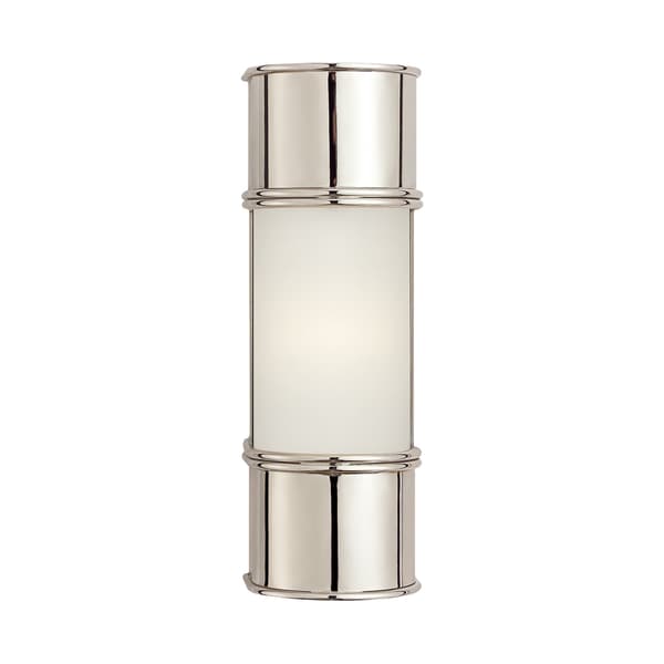 Oxford Wall Light Nickel, Light, Small, Polished Nickel - Andrew Martin