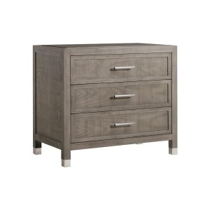 Raffles Nightstand Grey Nightstand  Andrew Martin | Bed Sava