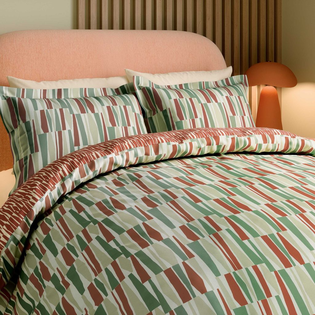 Scion Saku Single Duvet Cover SET, Chai