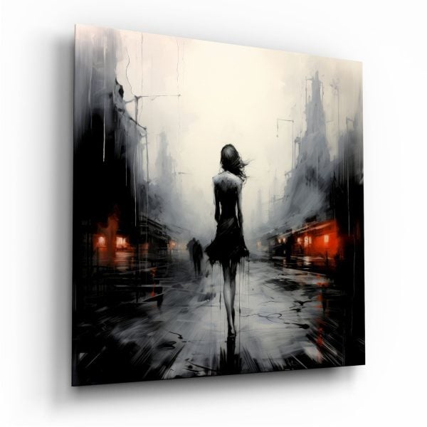Alone Glass Wall Art|| Designers Collection | Bed Sava