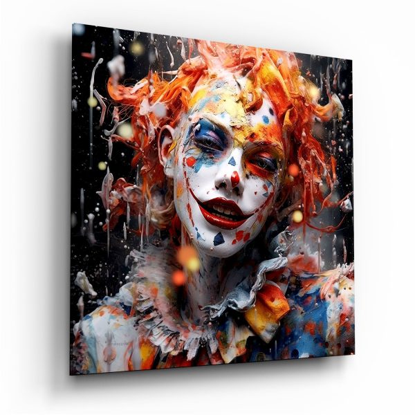 Clown Glass Wall Art | Bed Sava