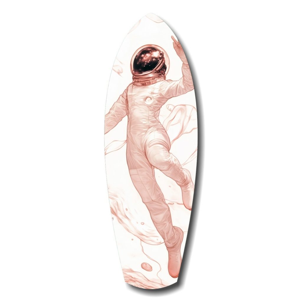 Astronaut in the Ocean Glass Wall Art | Bed Sava