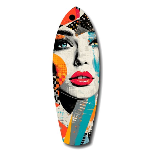 Woman in Style Glass Wall Art | Bed Sava