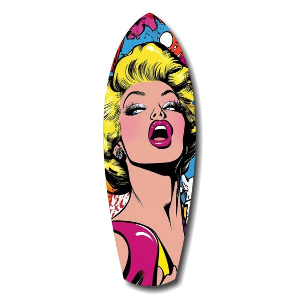 Marilyn Monroe Popart Glass Wall Art | Bed Sava