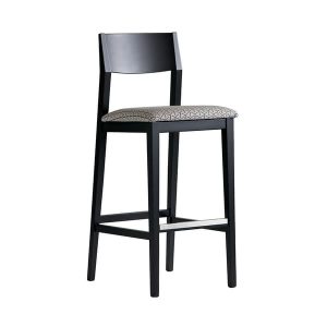 Sumi Bar Stool Bar Stool GreyBlackPatterned  Andrew Martin Linen | Bed Sava