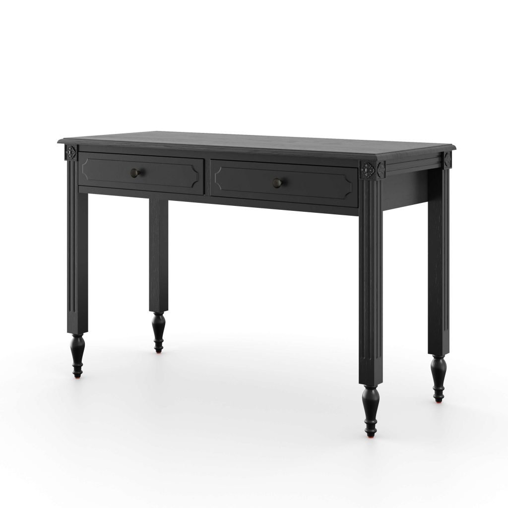 Casterton Dressing Table and Stool - Black