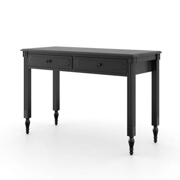 Casterton Dressing Table and Stool  Black | Bed Sava