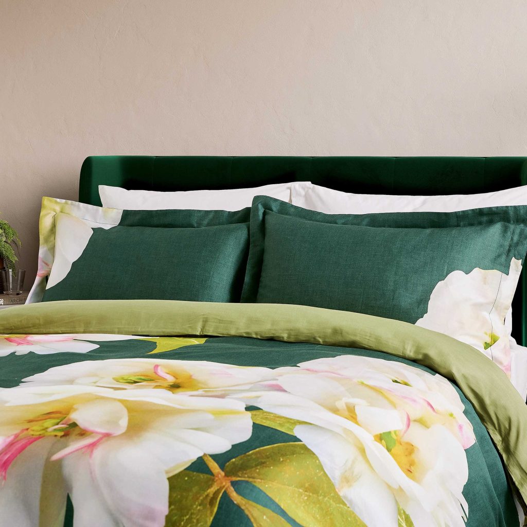 Ted Baker Gardenia Super Kingsize Duvet Cover SET, Forest