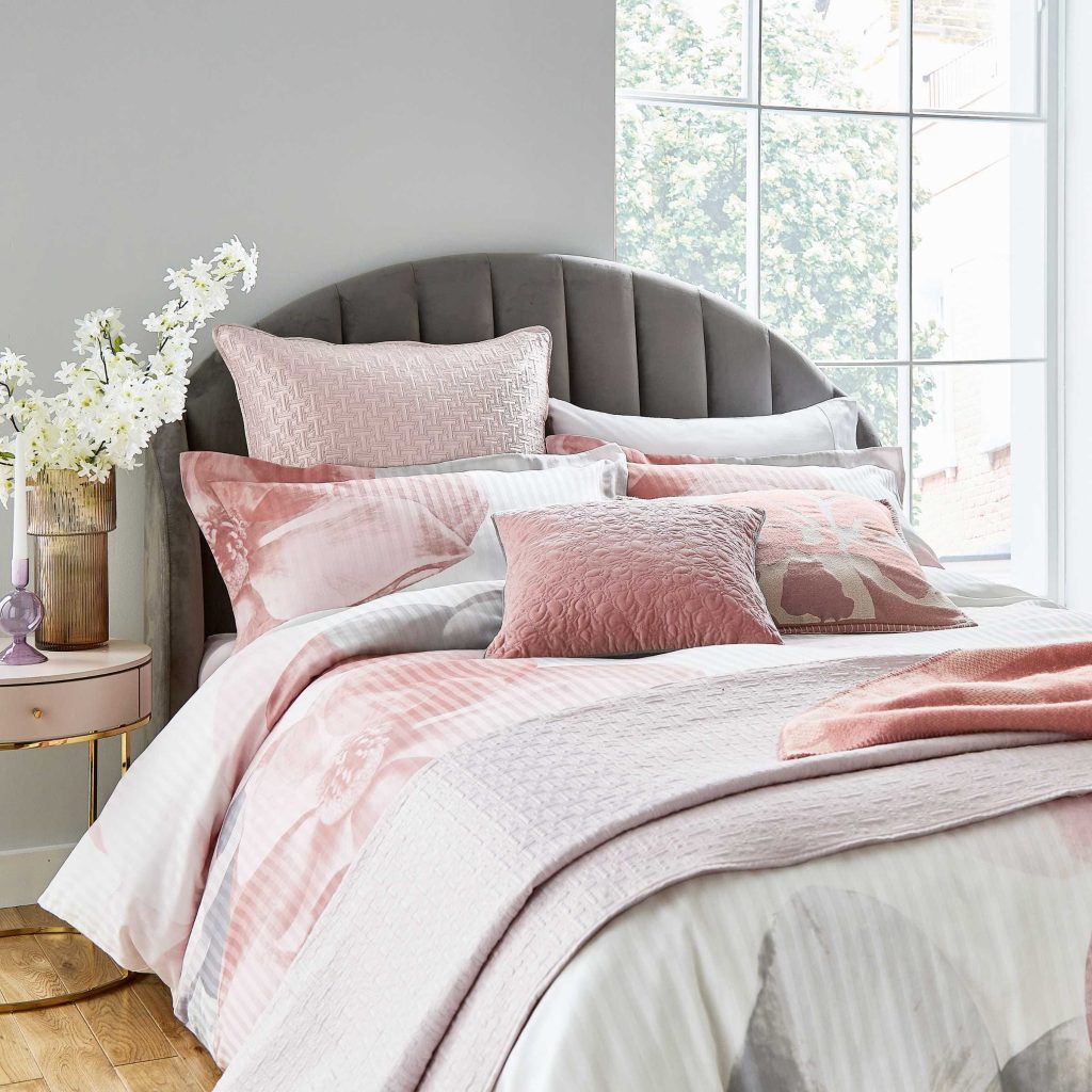 Ted Baker Photo Magnolia Double Duvet Cover SET, Pink