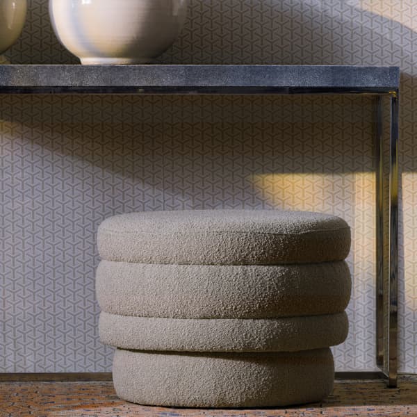 Teddy Stool, Chair, Dark Neutral - Andrew Martin Boucle