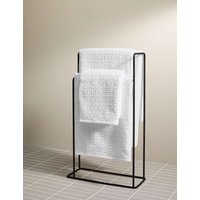 M&S X Kelly Hoppen Geometric Towel - HAND - White, Grey,Taupe,White,Black