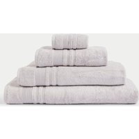 M&S Collection Super Plush Pure Cotton Towel - BATH - Light Grey, Light Grey,Pale Blush,Dark Green,Charcoal,White,Petrol