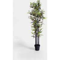 Blooming Artificial 5.5ft Artificial Black Stem Bamboo in Pot - Green, Green