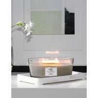 Woodwick Fireside Ellipse Candle - Light Grey, Light Grey