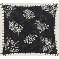 Burleigh X Bedeck Of Belfast Pure Cotton Regal Peacock Cushion - Charcoal Mix, Charcoal Mix