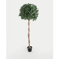 Blooming Artificial 5ft Artificial Bay Laurel Tree in Pot - Green, Green