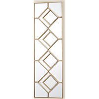 Dar Kipton Rectangular Hanging Wall Mirror  Gold Gold | Bed Sava