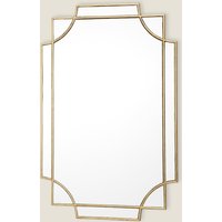 Dar Guapo Rectangular Wall Mirror  Gold Gold | Bed Sava