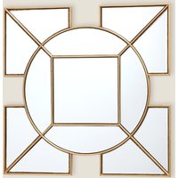 Dar Lyshia Wall Mirror  Gold Gold | Bed Sava