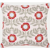 Joules Pure Cotton Floral Trellis Cushion - Multi, Multi