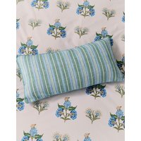 Joules Pure Cotton Country Club Large Cushion - Blue Mix, Blue Mix