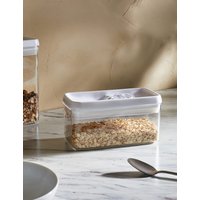 MS Collection 1L Rectangular Flip Tight Food Storage  White Mix White Mix | Bed Sava