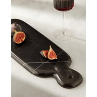 MS Collection Marble Platter  Black Black | Bed Sava