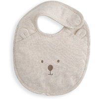 Mamas  Papas Kids Pure Cotton Bear Dribble Bib  Beige Beige | Bed Sava