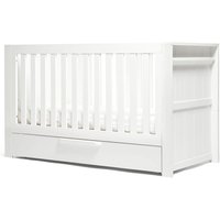 Mamas  Papas Unisex Franklin Cot Bed  White White | Bed Sava