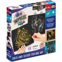 Out To Impress Kids Gold & Silver Foiling Art Set (8-12 Yrs)