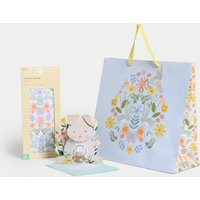 M&S Easter Bunny Gift Wrap Set with 3D Card, Gift Bag & Tissue