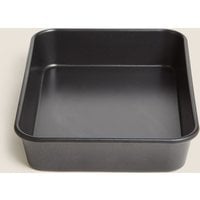 MS Collection Aluminised Steel 35cm Large Roaster  Charcoal Charcoal | Bed Sava