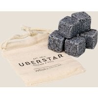 Uberstar Set of 6 Whisky Stones  Grey Grey | Bed Sava