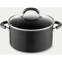 Circulon Total 24cm Induction Stock Pot with Lid  Black Black | Bed Sava