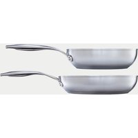 Circulon S Series Stainless Steel Frying Pan Set  Silver Silver | Bed Sava