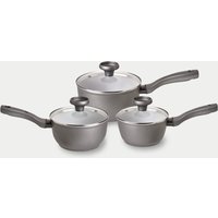 Prestige Earth Pan Non Stick Saucepan Set of 3 - Grey, Grey