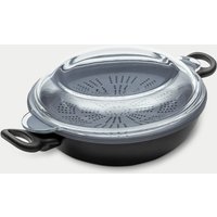 Prestige Nadiya 26cm 4 in 1 Non Stick Wok with Lid - Black, Black