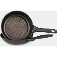 Prestige Nadiya Non Stick Frying Pan Set of 2 - Black, Black