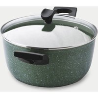 Prestige 24cm Non Stick Induction Stock Pot - Dark Green, Dark Green